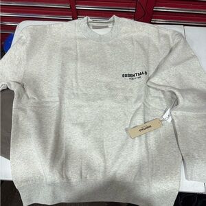 Essentials Dark Oatmeal Men's Crewneck Sweatshirt